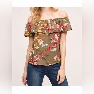 Anthropologie Maeve off the shoulder Blouse